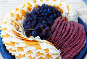 Cheese, Cracker & Sausage Tray